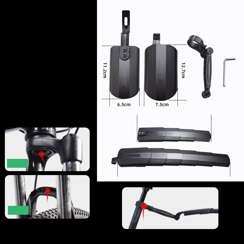 📢📢40% OFF !! ⏰Retractable & Adjustable Bicycle Mudguard Set