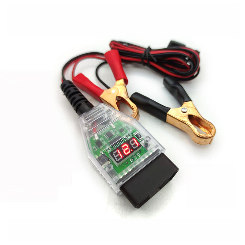 🔋12V OBD-II Car Battery Memory Saver – Digital Voltage Monitor & Backup Cable
