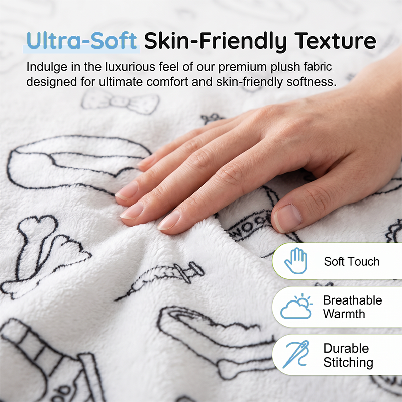 🏆 LIMITED-TIME 49% OFF! 🎨 DIY Coloring Blanket Kit: Ultra-Soft, Skin-Friendly, Washable Markers, Creative Fun for Kids & Adults
