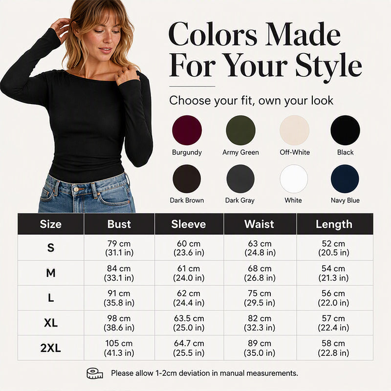 💖 Latest Design | Women's Boat-Neck Ribbed Knit Top