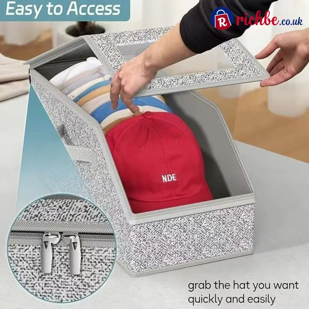 🎉🎉Stackable Hat Storage Boxes for Baseball Caps
