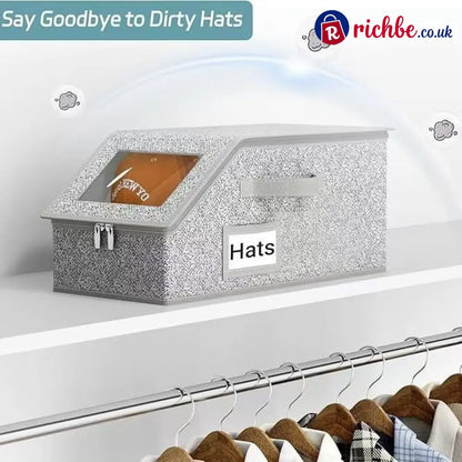 🎉🎉Stackable Hat Storage Boxes for Baseball Caps