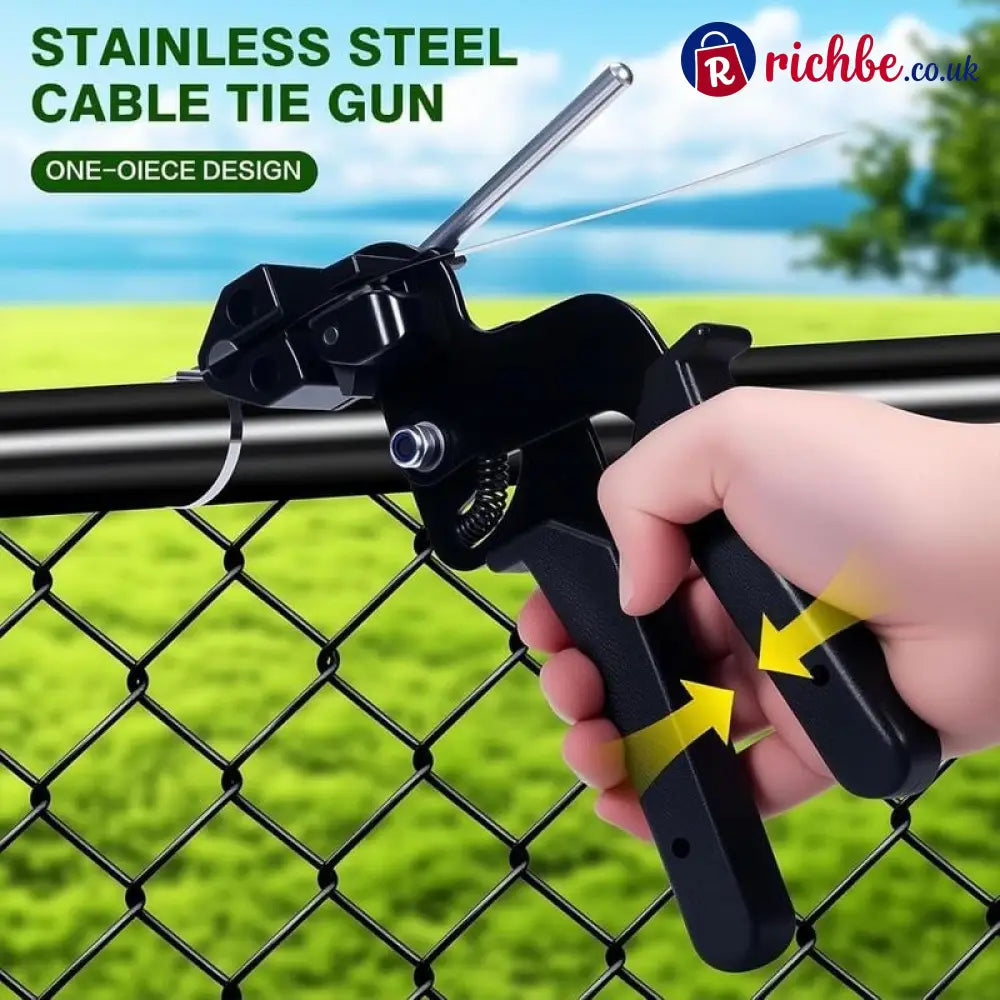 🔥Stainless Steel Cable Tie Gun with Metal Zip Ties