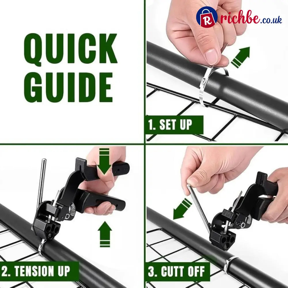 🔥Stainless Steel Cable Tie Gun with Metal Zip Ties