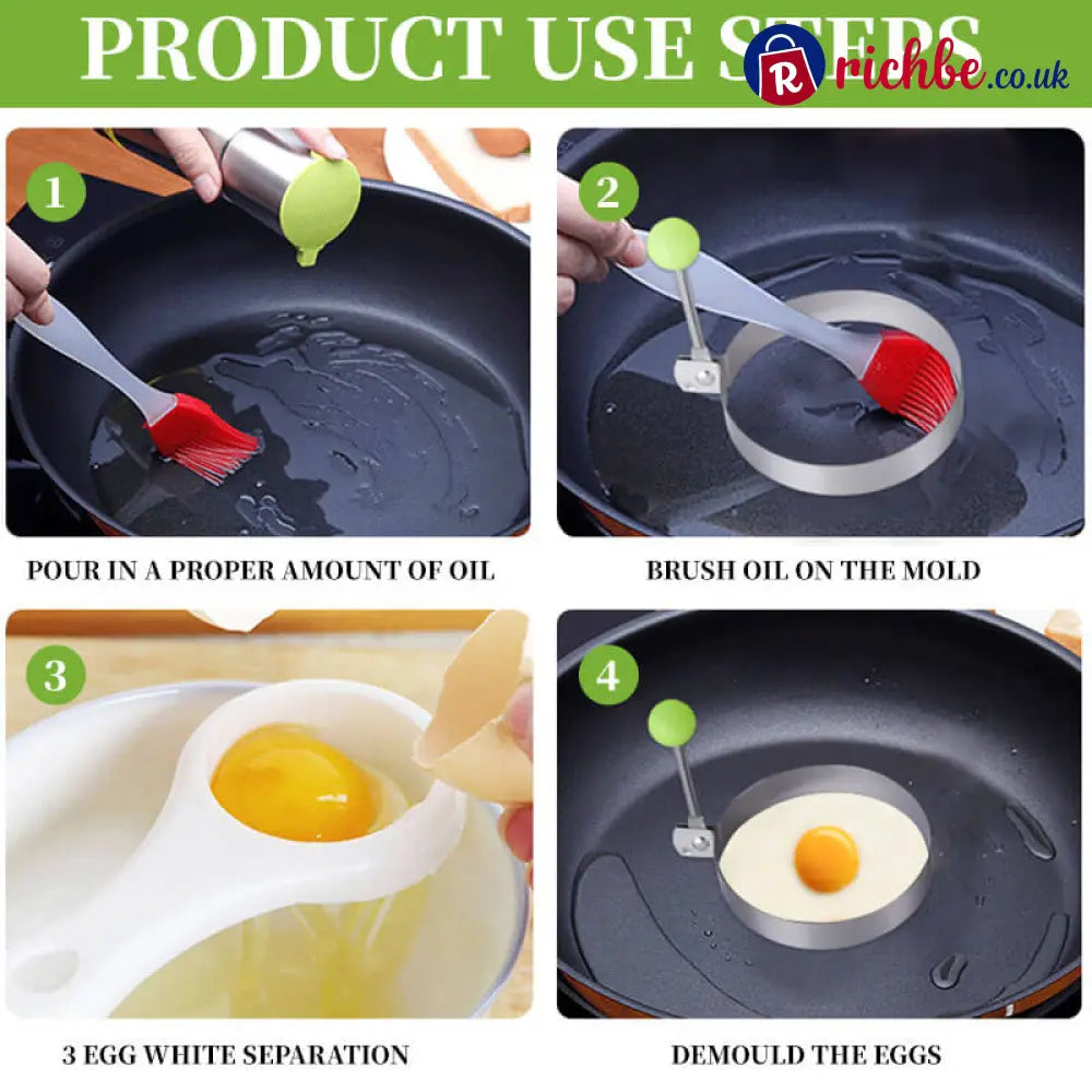 Stainless Steel Fried Egg Molds