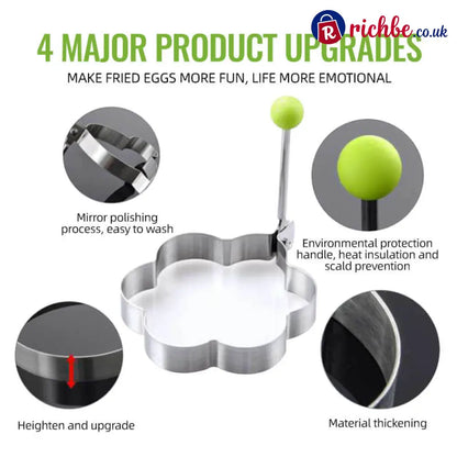 Stainless Steel Fried Egg Molds