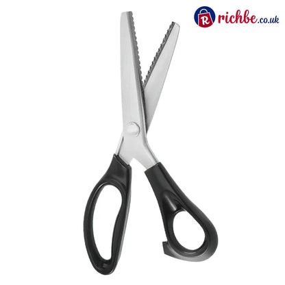 Stainless Steel Pinking Shears – 9.1’’ Zig Zag Fabric Scissors for Sewing Quilting Dressmaking & DIY Crafts - Buy 1