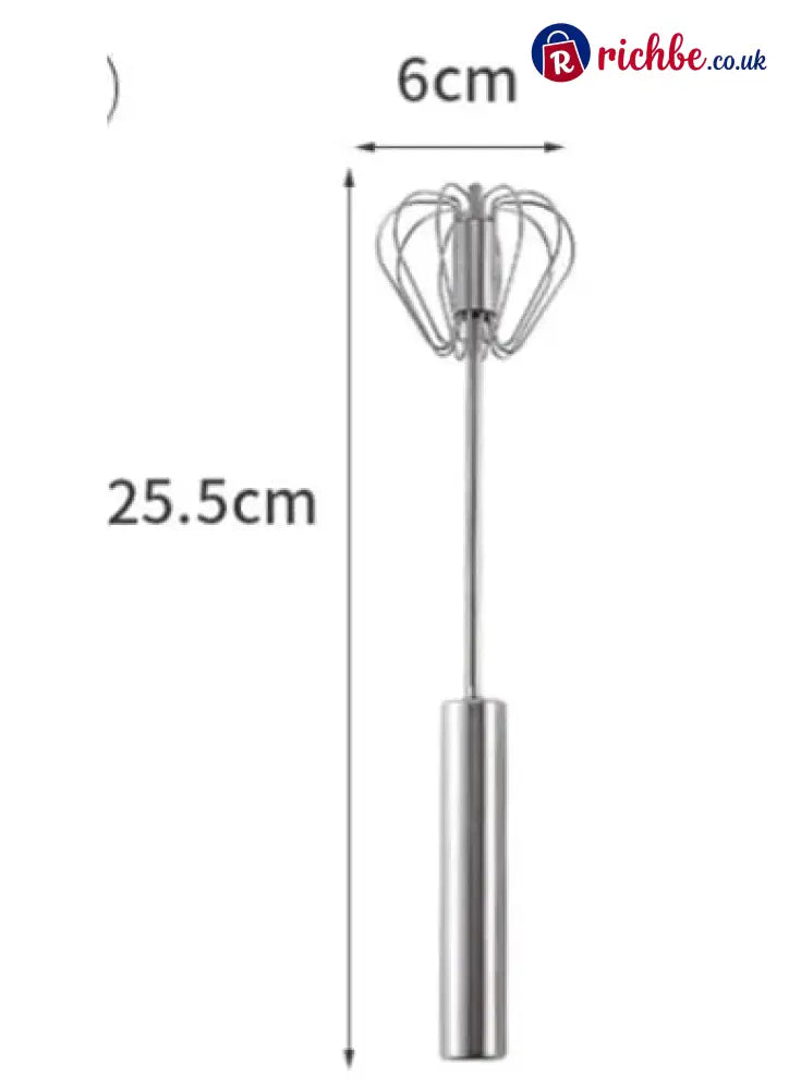 Stainless Steel Semi-Automatic Whisk 🥣 - 1 PC-Have a Try!🤘 - Houseware & Kitchen