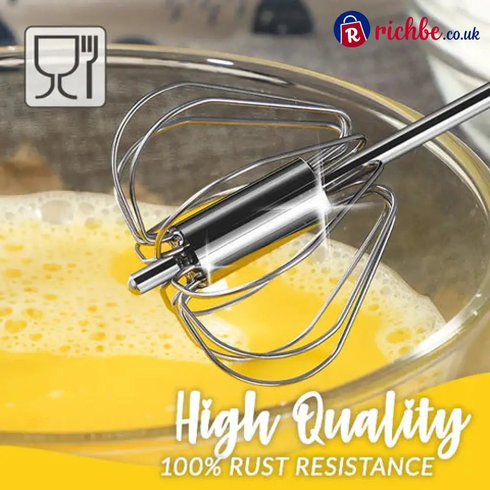 Stainless Steel Semi-Automatic Whisk 🥣 - Houseware & Kitchen