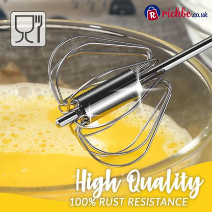 Stainless Steel Semi-Automatic Whisk 🥣 - Houseware & Kitchen