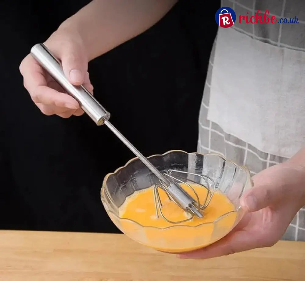 Stainless Steel Semi-Automatic Whisk 🥣 - Houseware & Kitchen