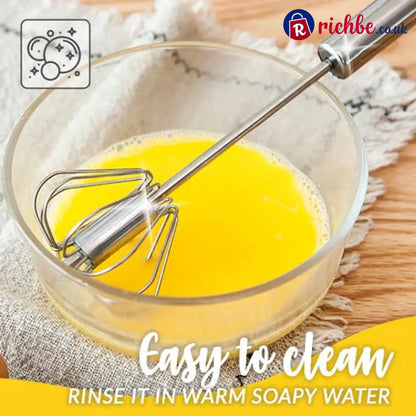Stainless Steel Semi-Automatic Whisk 🥣 - Houseware & Kitchen