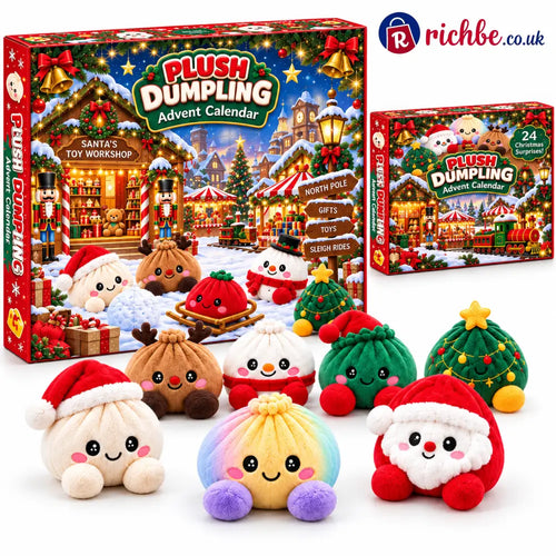 🥟🎄Steamed Dumplings Advent Calendar – 24 Days of Cute Christmas Surprises🎁 - A (7pc)