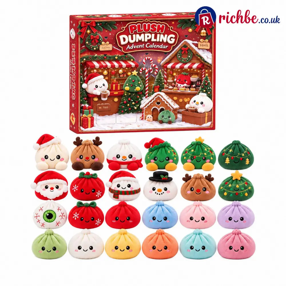 🥟🎄Steamed Dumplings Advent Calendar – 24 Days of Cute Christmas Surprises🎁 - C（ 24pc ）