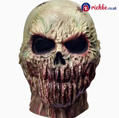 👹 Stitched Monster Full-Head Silicone Horror Mask | Costume Piece - Mouthless zombie