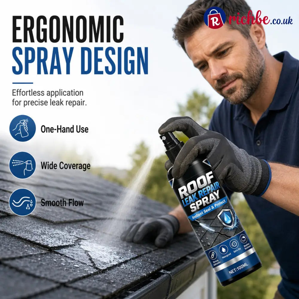 🌧️Strong Adhesion Waterproof Leak Repair Spray, One Coat Stop Leak Repair Agent Spray💪