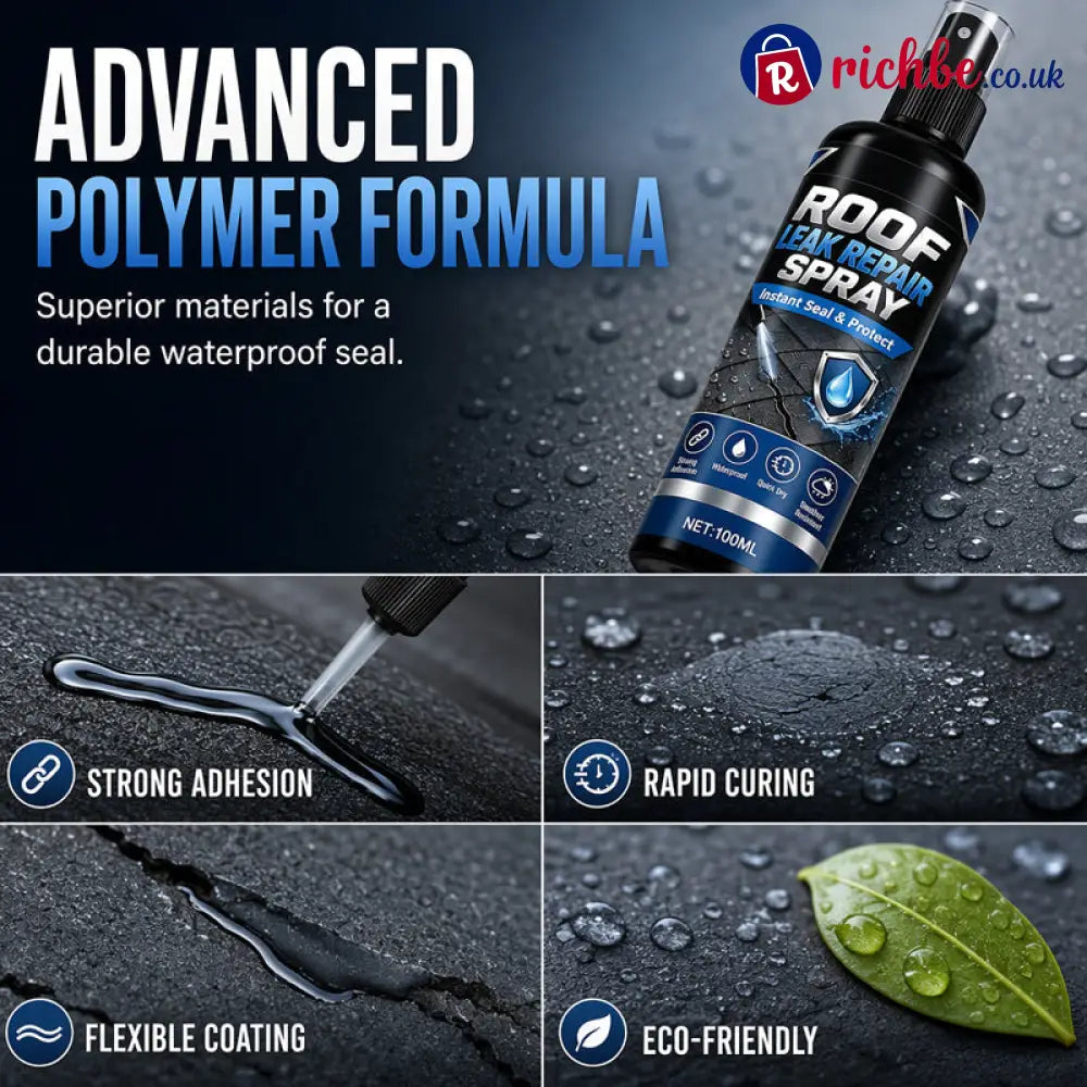 🌧️Strong Adhesion Waterproof Leak Repair Spray, One Coat Stop Leak Repair Agent Spray💪