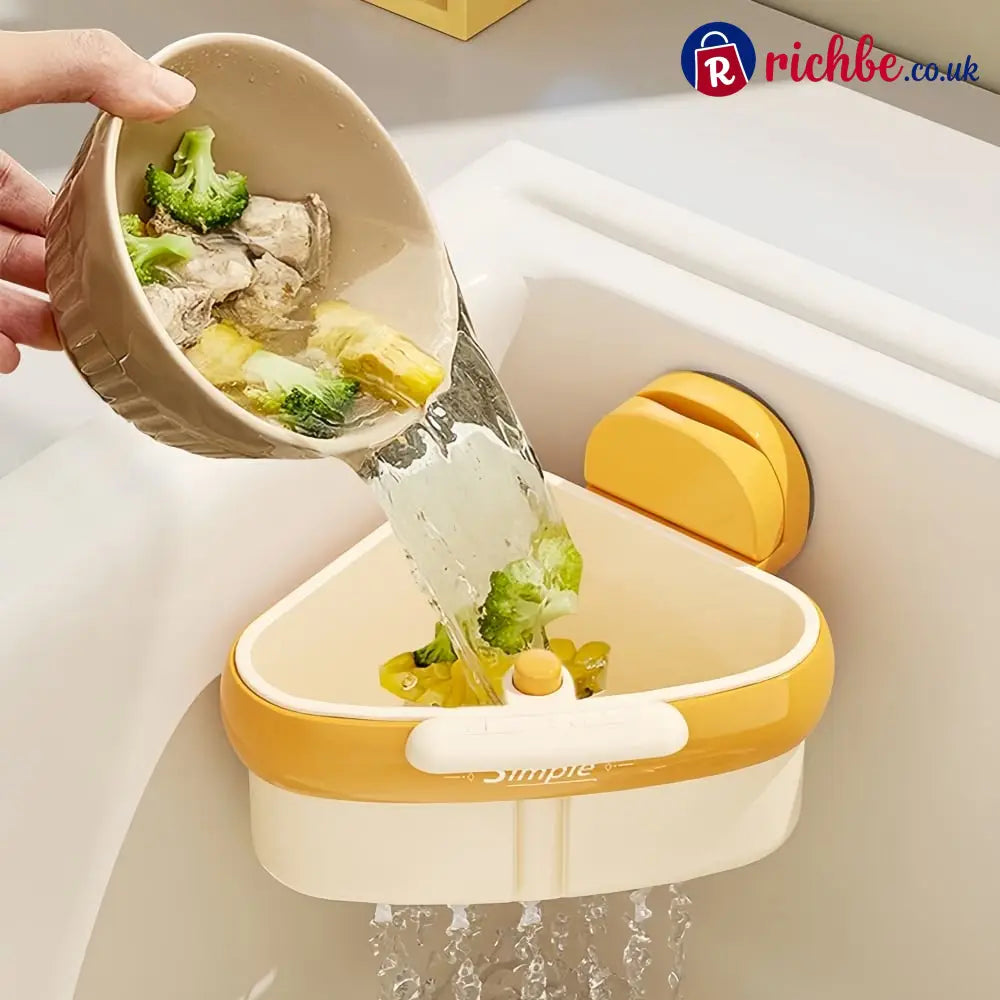 Suction Cup Sink Corner Rack - Orange / Buy 1