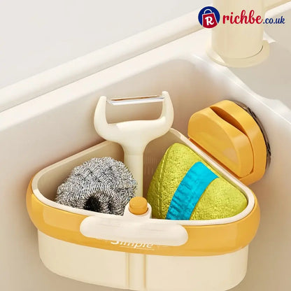 Suction Cup Sink Corner Rack - Orange / BUY 2 GET 1 FREE (3 pack)