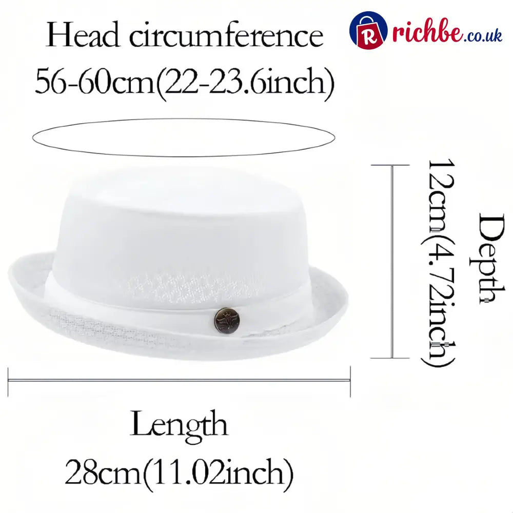 Summer Breathable Mesh Pork Pie Hat
