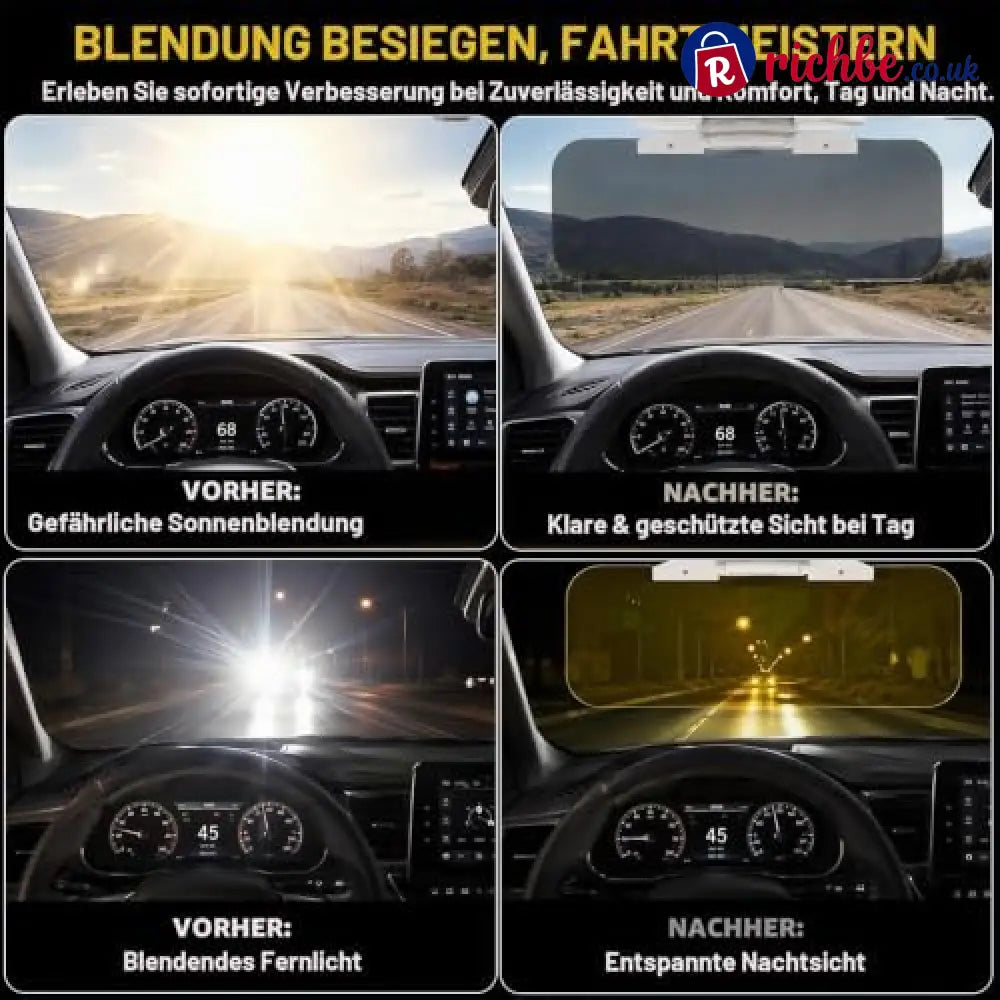 Sun Visor Extension Car Windscreen Sun Protection Anti-Glare Blend - Visor Accessories