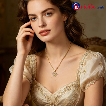 Sunflower Pendant Necklace for Women 📿 - Clothing & Accessories