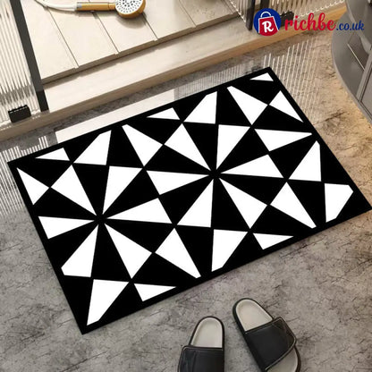 🔥 Super Absorbent Door Mat for Indoor - Black & White-4 / 30*40cm - Housewares & Kitchen