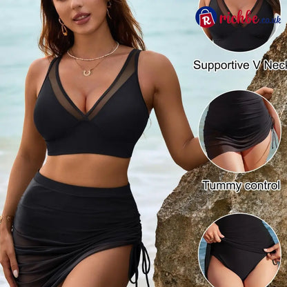 👙Swim Skirt High Waisted Bikini Sets Tummy Control Swimsuits - ?SWIMWEAR