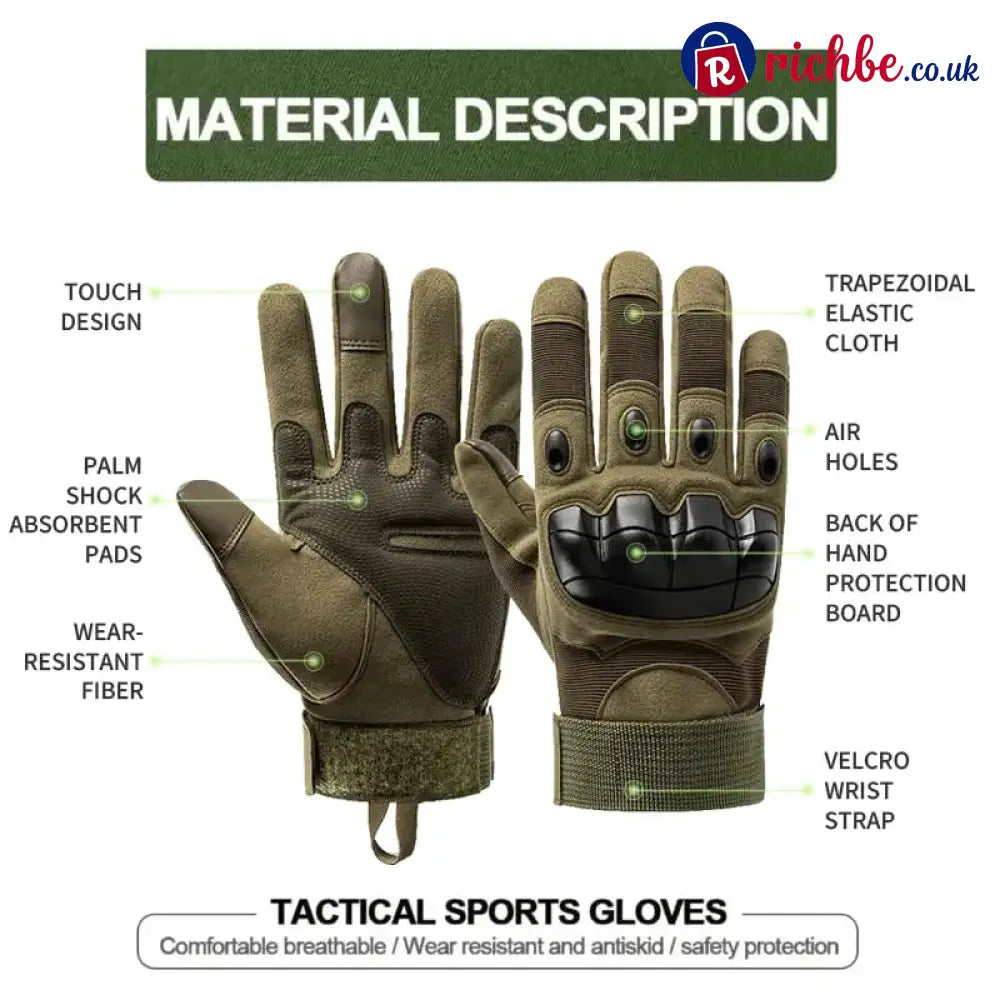 Tactical Full Finger Gloves
