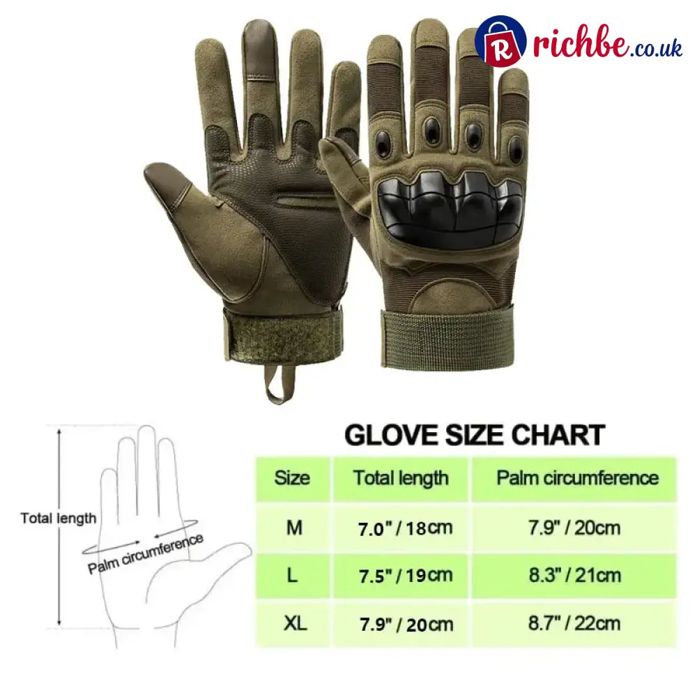 Tactical Full Finger Gloves