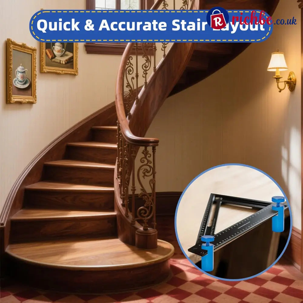 🛠️Tall Stair Gauges for Framing Square with Holder for Carpentry Squares Framing Jig Circular Saw