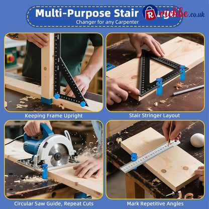 🛠️Tall Stair Gauges for Framing Square with Holder for Carpentry Squares Framing Jig Circular Saw