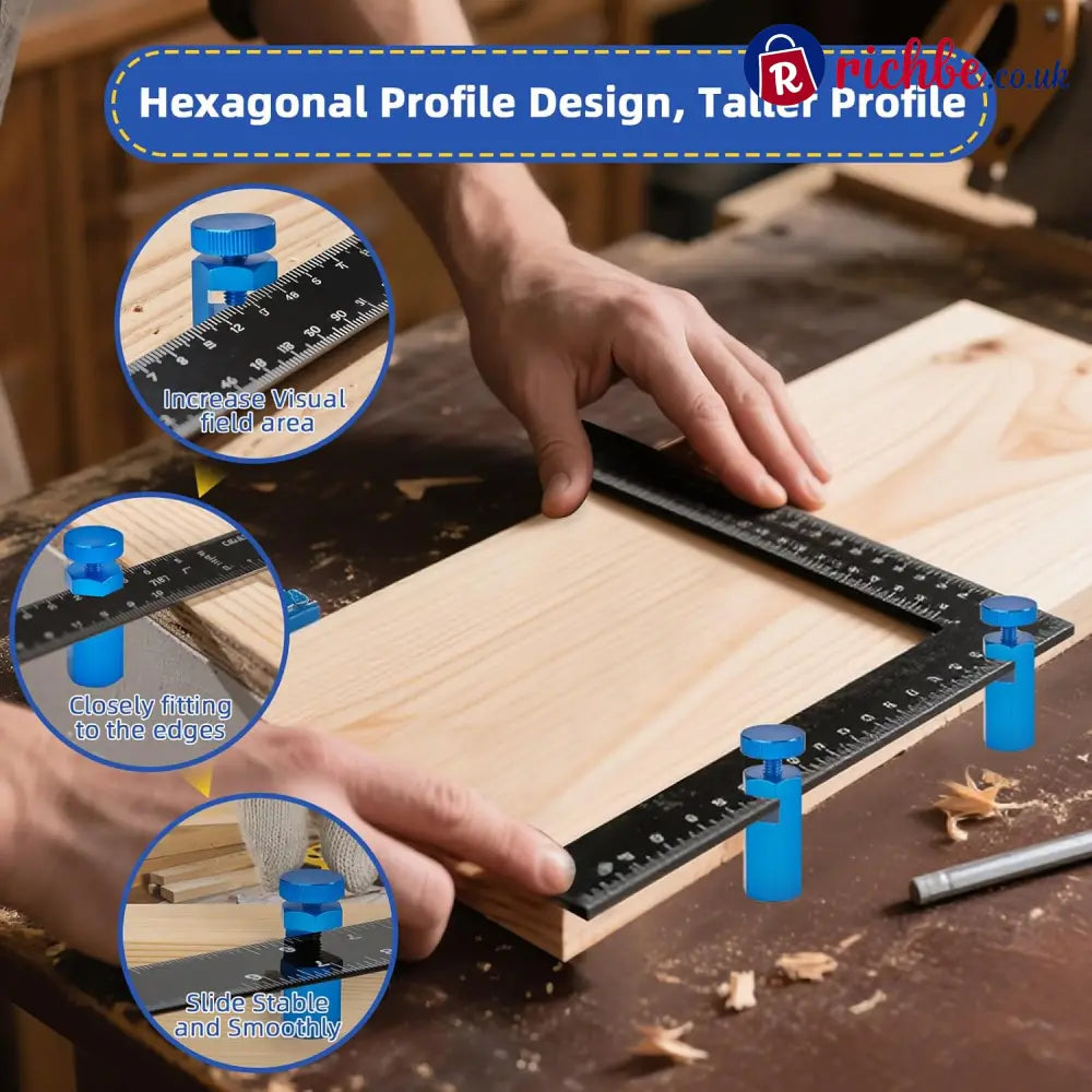 🛠️Tall Stair Gauges for Framing Square with Holder for Carpentry Squares Framing Jig Circular Saw