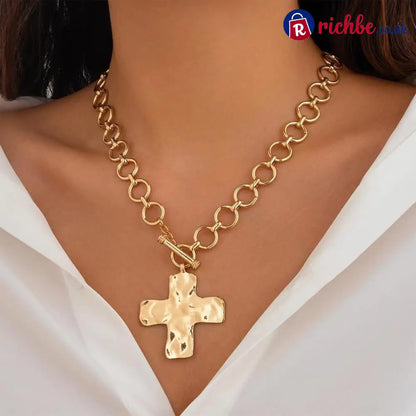 💖The Eternal Hammered Necklace - GOLD (2pcs)