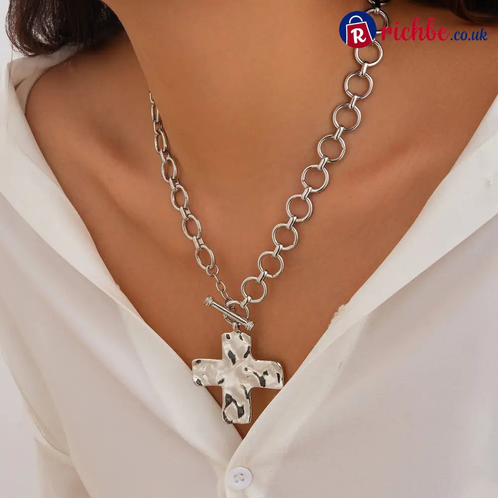 💖The Eternal Hammered Necklace - SILVER (2pcs)