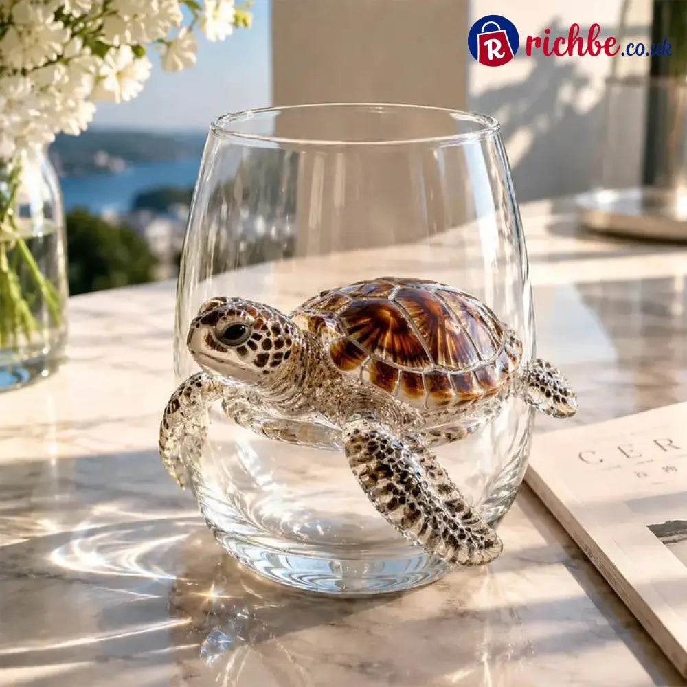 ✨🎁The Perfect Beach House Gift🌊3D Ocean Animal Artisan Glassware Collection - Sea Turtle - Hot sale