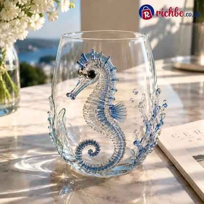 ✨🎁The Perfect Beach House Gift🌊3D Ocean Animal Artisan Glassware Collection - Seahorse - Hot sale