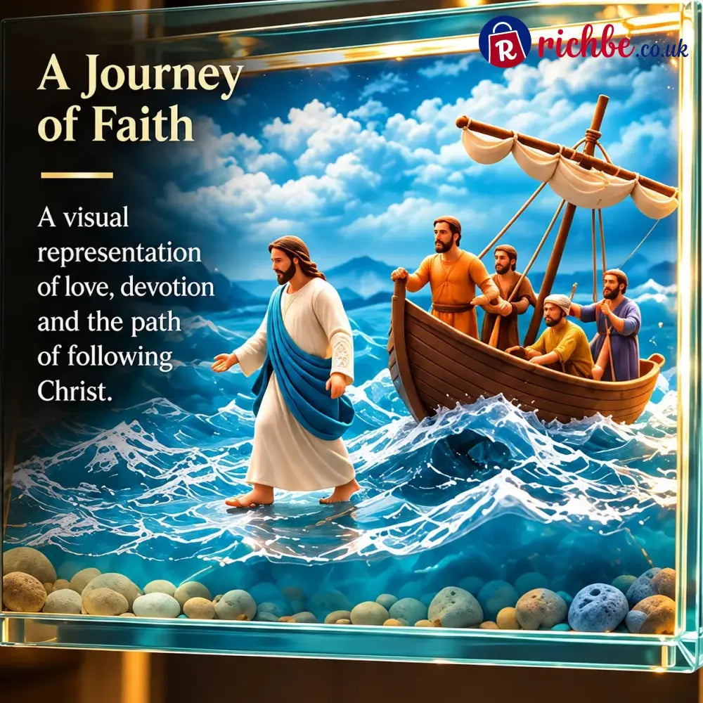 ✝️🙏✝️ The Story of Jesus LED Cross Lamp ✨ 6 Biblical Scenes & Meaningful Christian Gift