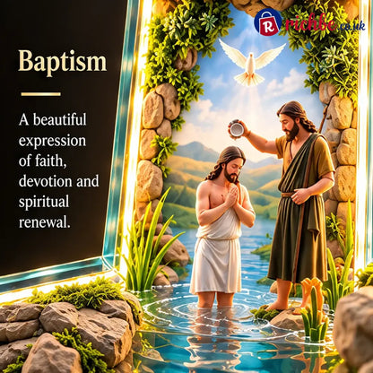 🙏✝️ The Story of Jesus LED Cross Lamp ✨ 6 Biblical Scenes & Meaningful Christian Gift🎶