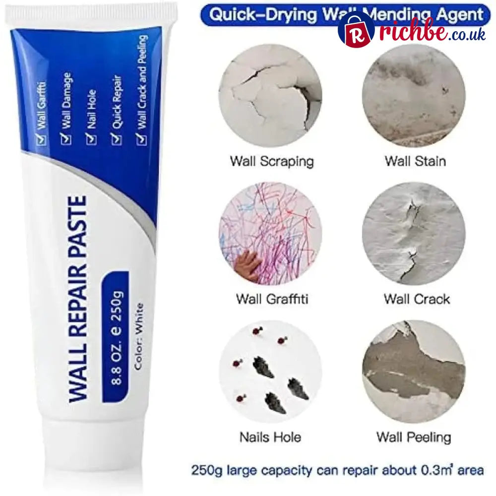 🔥THE ULTIMATE White Drywall Repair Paint Kit – No Sanding No Primer No Mess. Fix Nail Holes Cracks & Dents in Minutes