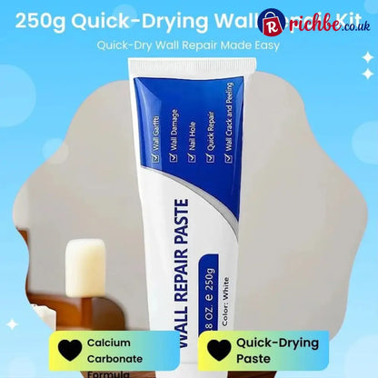 🔥THE ULTIMATE White Drywall Repair Paint Kit – No Sanding No Primer No Mess. Fix Nail Holes Cracks & Dents in Minutes