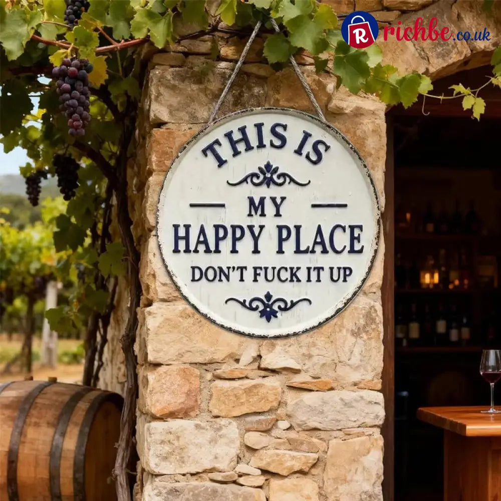 “This Is My Happy Place” Door Sign