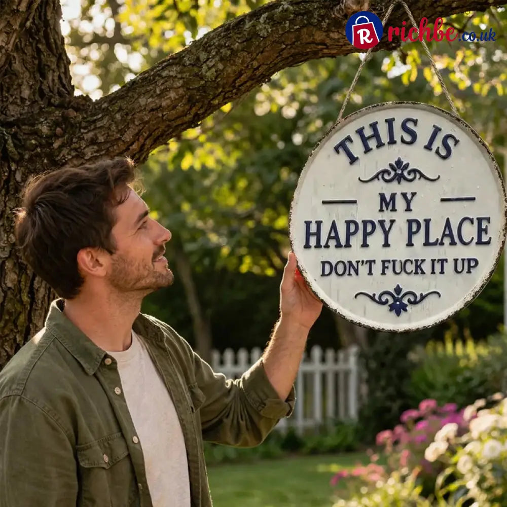 “This Is My Happy Place” Door Sign