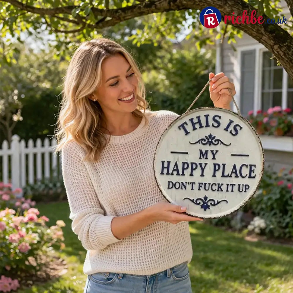 “This Is My Happy Place” Door Sign