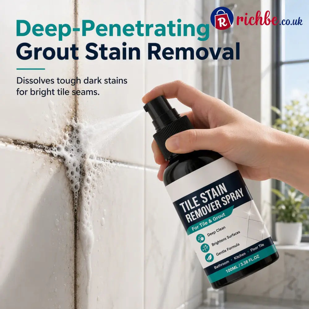 🧼Tile & Grout Cleaner Spray – For Stubborn Dirt Stains & Discolouration - Houseware & Kitchen