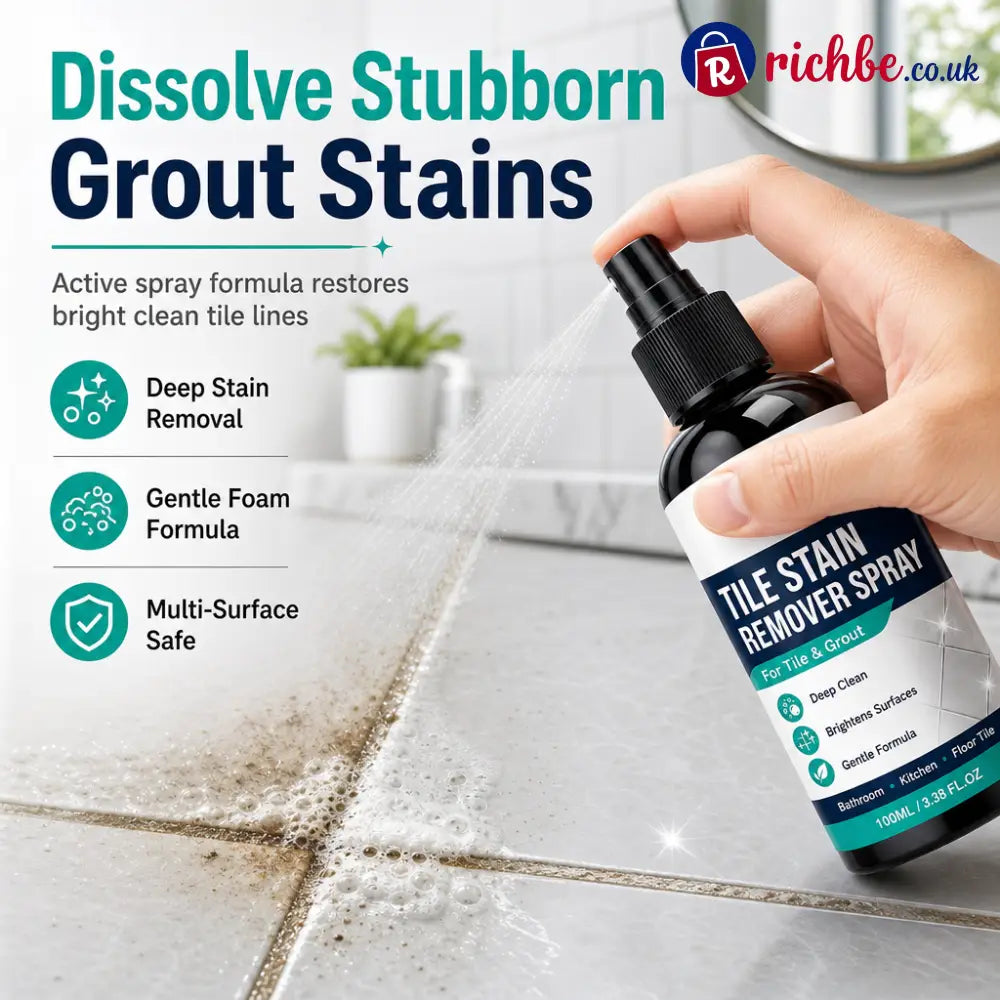 🧼Tile & Grout Cleaner Spray – For Stubborn Dirt Stains & Discolouration - Houseware & Kitchen