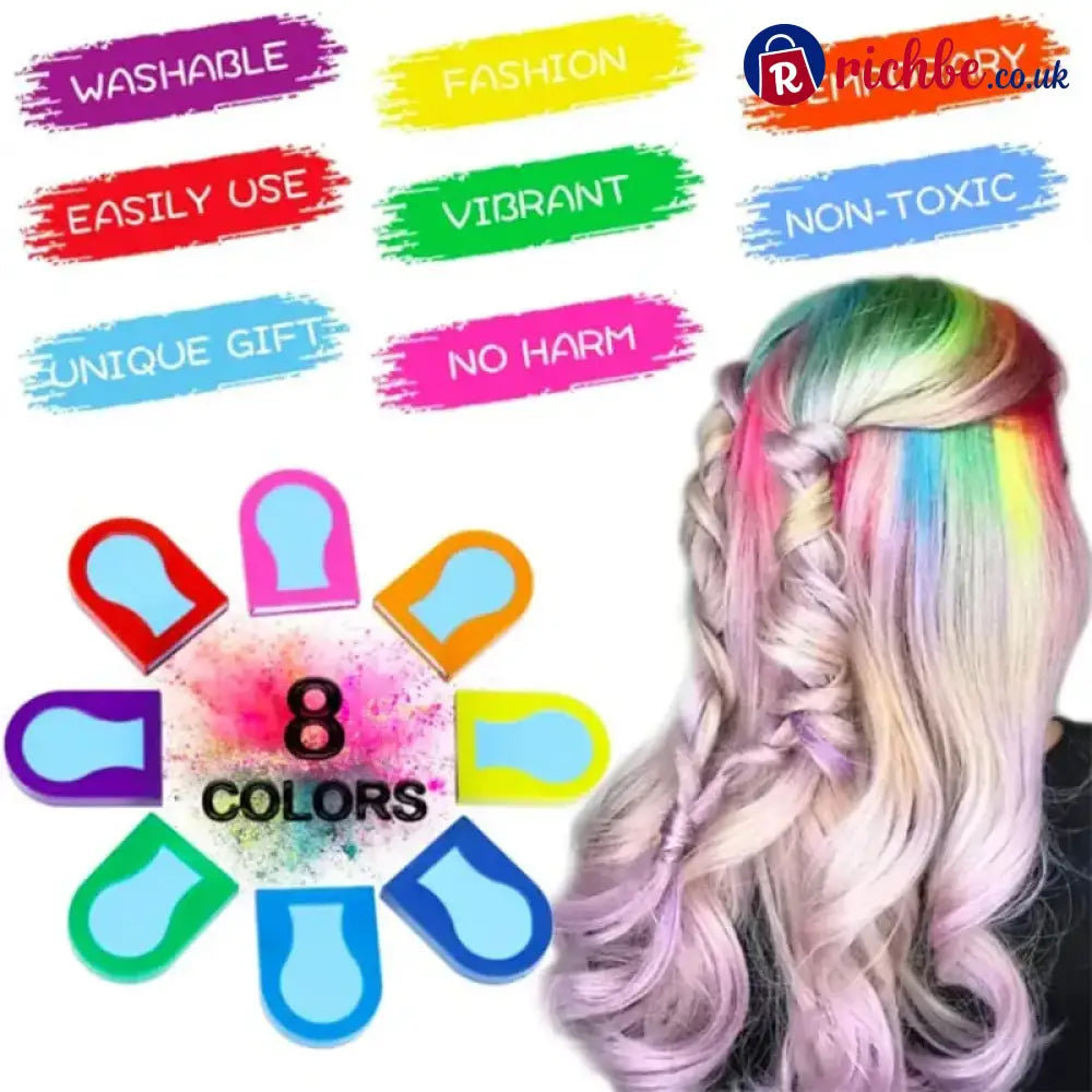 ⏳Time-limited Special⌛Disposable Hair Color Powders with 8 Colors