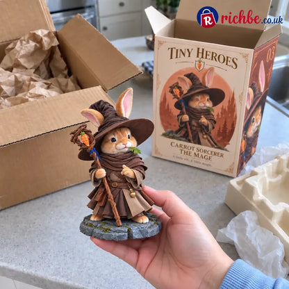 Tiny Heroes – Collection of fantasy animal figures 🐾⚔️ - Carrot Mage - Hot sale🔥