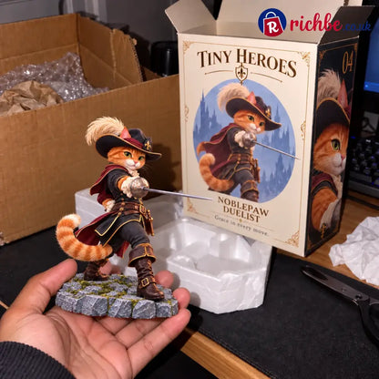 Tiny Heroes – Collection of fantasy animal figures 🐾⚔️ - Noble-Claw Duelist - Hot sale🔥