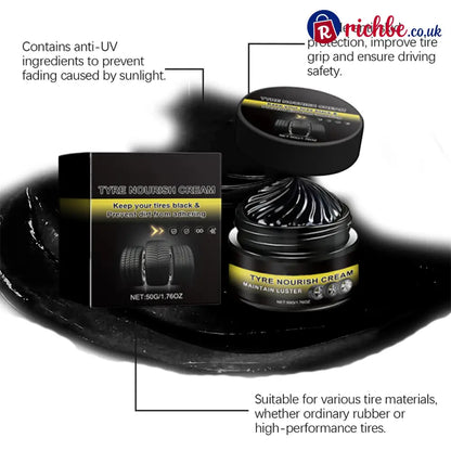 ✨ Tire wax – restores black gloss blocks UV repels dirt. Easy & quick! 🚗 - Car Accessories